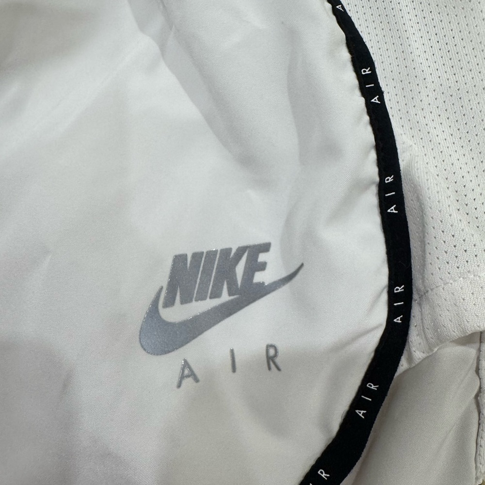 Nike White Athletic Shorts with Black Trim - Picture 3 of 4